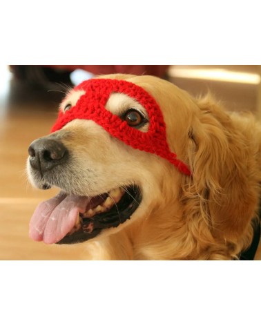 Crochet Superhero Dog Mask