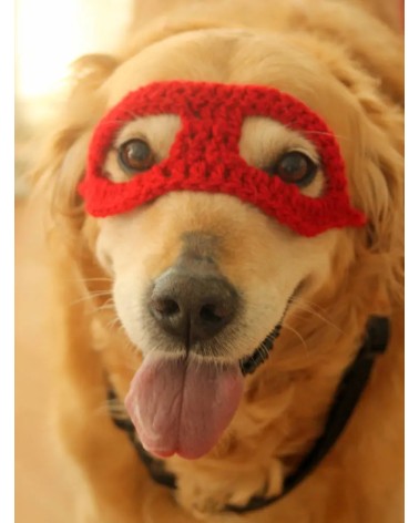 Crochet Superhero Dog Mask