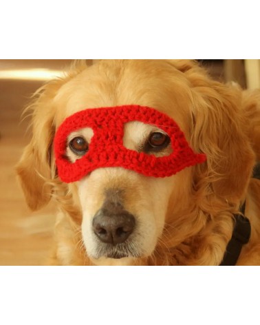Crochet Superhero Dog Mask