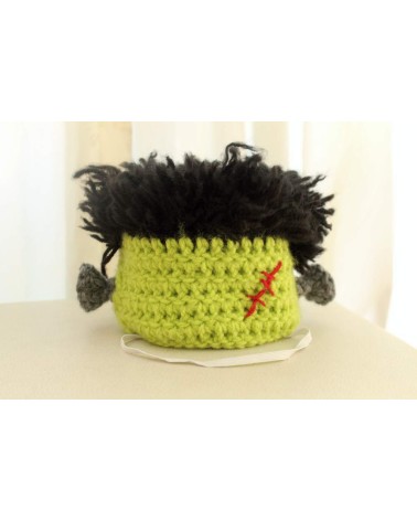 Frankenstein Crochet Dog Hat