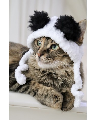 Panda Crochet Cat Hat