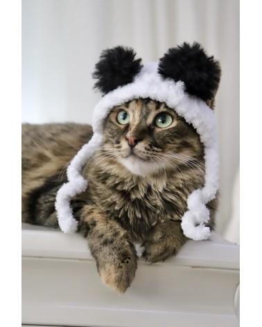 Panda Crochet Cat Hat